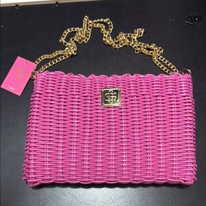 Simply Southern wicker shoulder bag